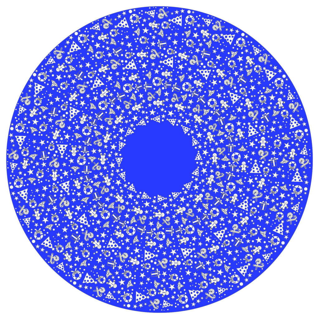 tema natale blu